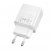Мережевий зарядний пристрій HOCO CS112A TYPE-C PD 30W + USB QC 3.0, білий