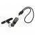 USB-C кабель HOCO X126 Experto PD60W lanyard Type-C - Type-C, 0.35m, чёрный