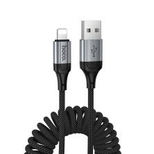 USB кабель HOCO X121 Nuevo USB  -  Lightning, чорний