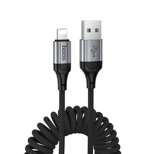 USB кабель HOCO X121 Nuevo USB  -  Lightning, чорний