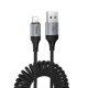 USB кабель HOCO X121 Nuevo USB  -  Lightning, чорний