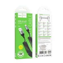 USB кабель HOCO X121 Nuevo USB  -  Lightning, чорний