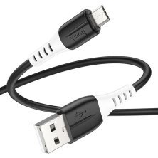 USB кабель HOCO X82 USB - micro USB SILICONE 2.4A, 1 метр, черный