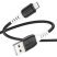 USB кабель HOCO X82 USB - micro USB SILICONE 2.4A, 1 метр, черный