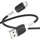 USB кабель HOCO X82 USB - micro USB SILICONE 2.4A, 1 метр, черный