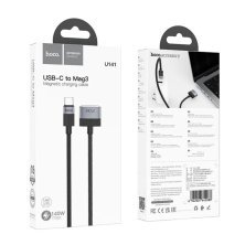 USB-C кабель HOCO U141 USB-C - MagSafe 3 (Mag3) Magnetic Charging Cable 140W, чорний