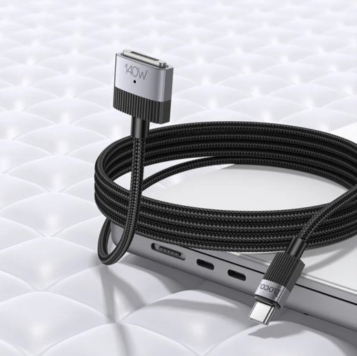 USB-C кабель HOCO U141 USB-C - MagSafe 3 (Mag3) Magnetic Charging Cable 140W, чорний