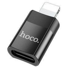 Адаптер HOCO UA17 OTG Lightning (папа) - Type-C (мама), чорний