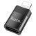 Адаптер HOCO UA17 OTG Lightning (папа) - Type-C (мама), чорний