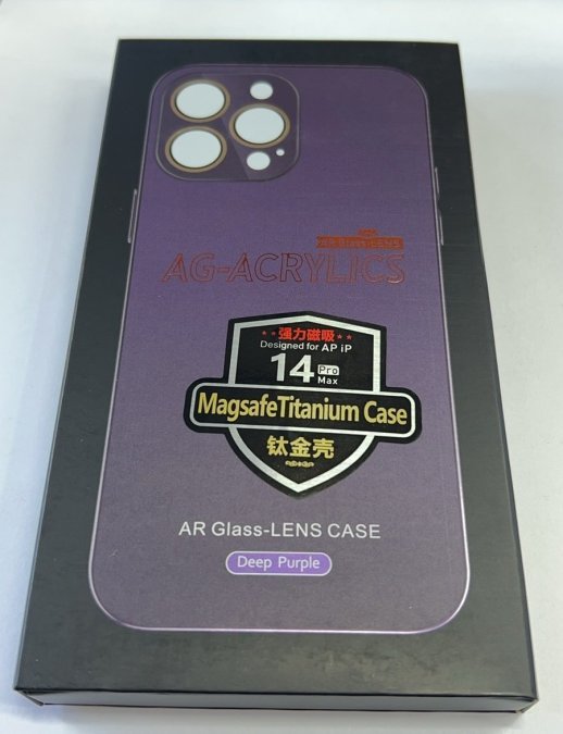 Чехол AG-ACRYLICS  Magsafe for Apple Iphone 14 ProMax White Titanium