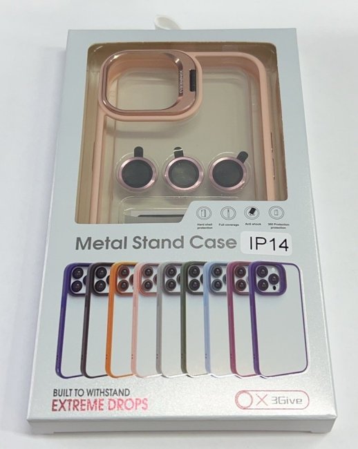 Чехол Metal Stand Case Apple Iphone 14 Black 4