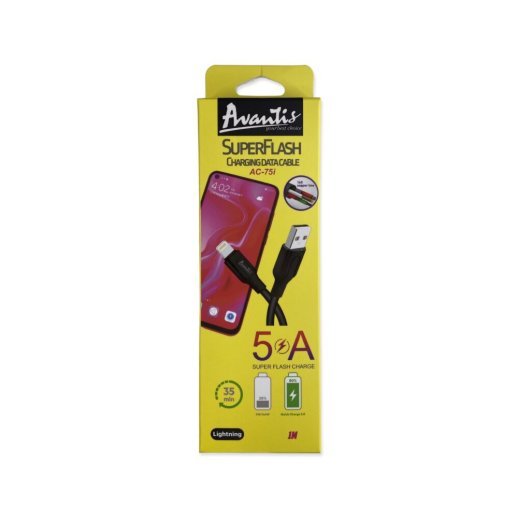 USB Cable Avantis Super Flash AC-75i Lightning Black
