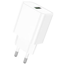Мережевий зарядний пристрій BOROFONE BA72A Spring single port QC3.0 charger(EU)