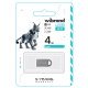 Флеш-накопичувач Wibrand USB 2.0 Lynx 4Gb Silver