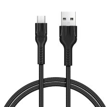 USB кабель HOCO U31 USB - micro USB 1м ЧОРНИЙ