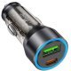 Автомобільний зарядний пристрій HOCO NZ12A 43W TYPE-C PD 25W + USB QC 3.0 18W, ЧОРНИЙ
