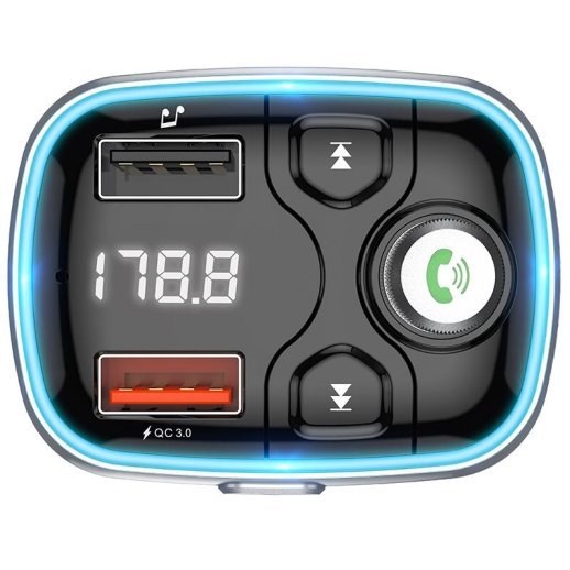 FM Модулятор BOROFONE BC32 з підтримкою швидкого заряджання QC3.0  Bluetooth / гучномовець