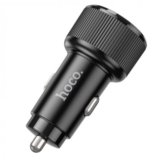 Автомобильное зарядное устройство HOCO NZ14B 2*TYPE-C 50W, черный