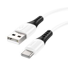 USB кабель HOCO X82 USB - Type-C SILICONE 3A, 1 метр, білий