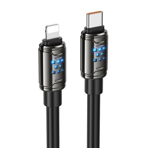 USB-C кабель HOCO U143 Type-C - Lightning 27W, 1 метр, чорний
