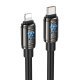 USB-C кабель HOCO U143 Type-C - Lightning 27W, 1 метр, чорний