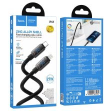 USB-C кабель HOCO U143 Type-C - Lightning 27W, 1 метр, чорний