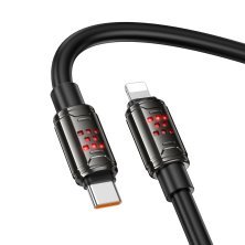 USB-C кабель HOCO U143 Type-C - Lightning 27W, 1 метр, чорний