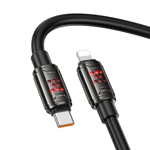 USB-C кабель HOCO U143 Type-C - Lightning 27W, 1 метр, чорний