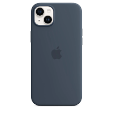 Silicone Case Original With MagSafe and Splash Apple iPhone 15  Storm Blue
