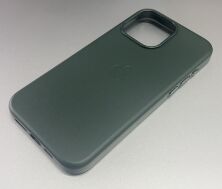 Чехол Leather Case Apple Iphone 15 ProMax MagSafe Forest Green