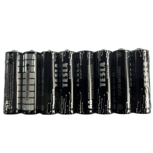 Батарейка AA лужна TESLA Plus Extra Energy LR6 1.5V, 8 штуки BLACK+