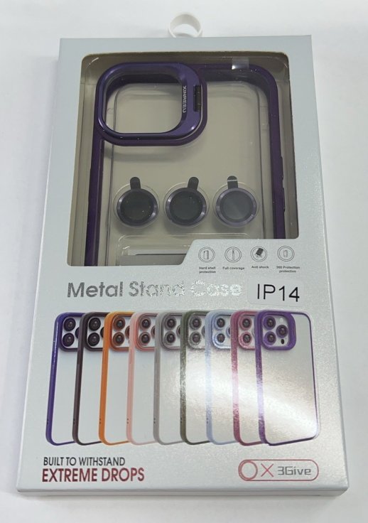 Чехол Metal Stand Case Apple Iphone 14 Deep Purple 5