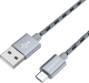 USB Cable Borofone BX24 Micro 1m Metal Grey