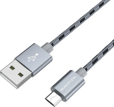USB Cable Borofone BX24 Micro 1m Metal Grey