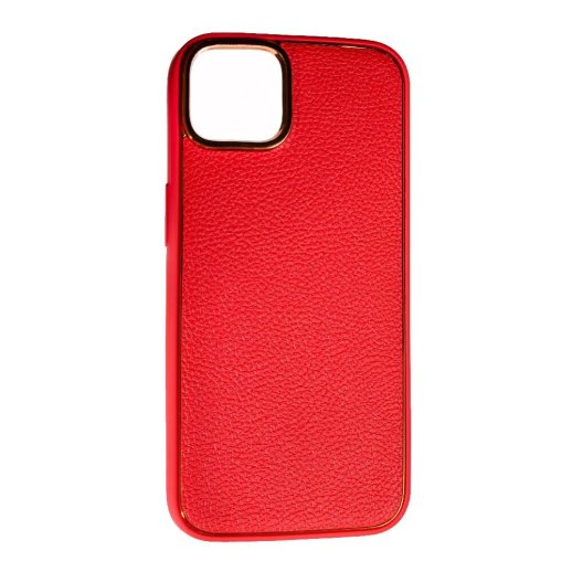 Накладка Leather New для Apple iPhone 14 Plus Red