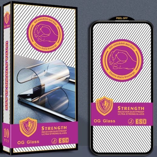 Захисне скло STRENGTH ULTRA STRONG OG ESD MOTOROLA G60 ЧОРНИЙ