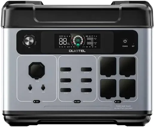 Зарядна станція Oukitel P2400E / 2400 Вт / 2048 Вт⋅год / LiFePO4