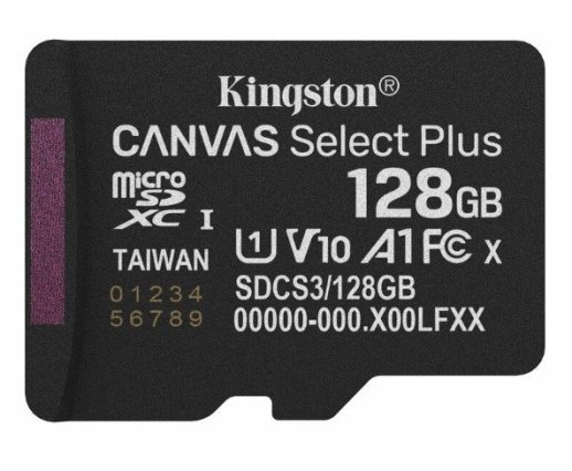 Карта пам'яті micro 128Gb Kingston Canvas Select Plus Gen3 128Gb class 10 А1 (R-150MB/s) UHS-1