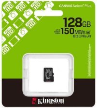 Карта пам'яті micro 128Gb Kingston Canvas Select Plus Gen3 128Gb class 10 А1 (R-150MB/s) UHS-1