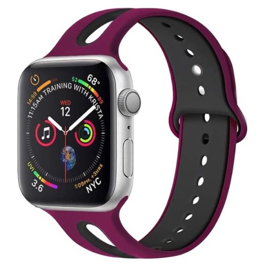 Ремінець силіконовий LINE 2 COLORS для APPLE WATCH 42 | 44 | 45 мм SMALL SIZE
