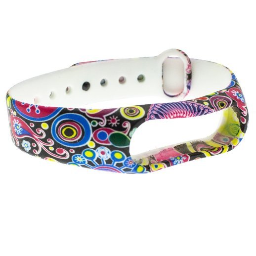 Ремінець для годинника XIAOMI MI BAND 2 з принтованим малюнком, силіконовий