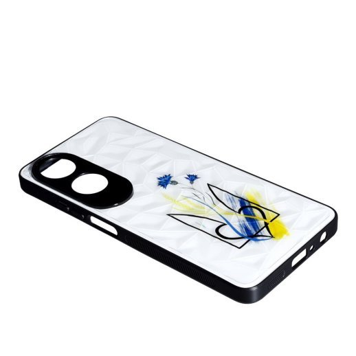 Накладка Prisma UA для Oppo A60 Ukraine with flowers