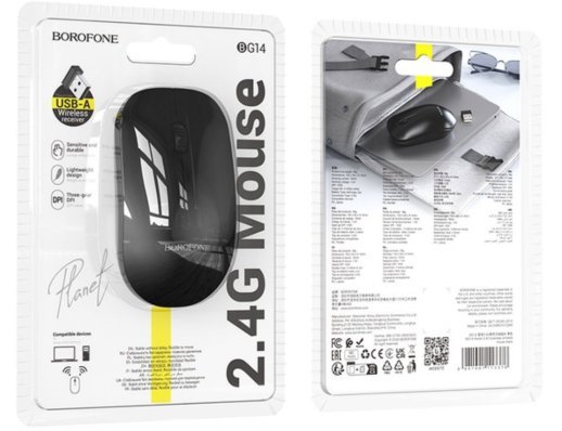 Мишка бездротова BOROFONE BG14 чорний