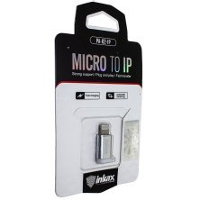 Перехідник для заряджання INKAX PA-02 Micro USB - Lightning