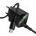 Мережевий зарядний пристрій HOCO CS84A Excellent PD30W + QC3.0 з цифровим дисплеєм + кабель TYPE-C - TYPE-C, чорний