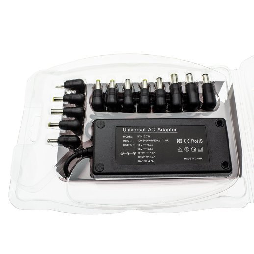 Універсальний пристрій для ноутбука 120W 13 перехідників