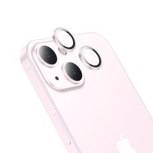 Скло для камери HOCO V12 PLUS APPLE iPhone 15 | iPhone 15 PLUS рожевий