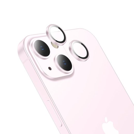 Скло для камери HOCO V12 PLUS APPLE iPhone 15 | iPhone 15 PLUS рожевий