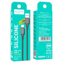 USB кабель HOCO X101 USB - Type-C silicone 1 метр, чорний