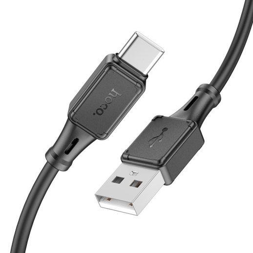 USB кабель HOCO X101 USB - Type-C silicone 1 метр, чорний